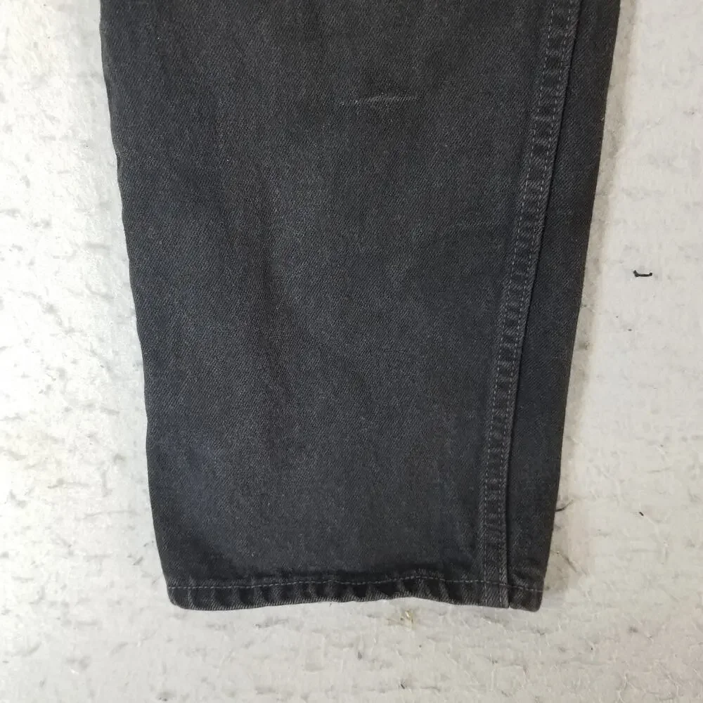 Levi's 505 jeans‎ men's 38x34 regular fit straight black denim pants vintage USA